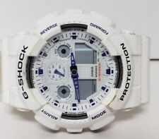 Biały/fioletowy męski zegarek analogowy i cyfrowy Casio G-Shock GA100A na sprzedaż  Wysyłka do Poland