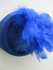 cobalt blue wedding hat for sale  ASHTON-UNDER-LYNE