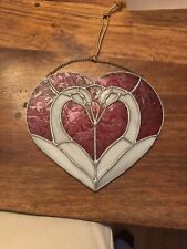 Stain glass heart for sale  Kingston