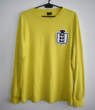 ENGLAND rara replica retrò vintage LS camicia da calcio TOFFS #40 maglia L, usato usato  Spedire a Italy