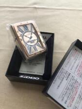 Bisel espejo oro rosa acabado giratorio esfera reloj ZIPPO, usado segunda mano  Embacar hacia Argentina