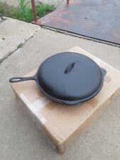 VINTAGE NO. 12 BIRMINGHAM STOVE & RANGE CO "BSR" CAST IRON SKILLET With LID 13" for sale  Shipping to South Africa