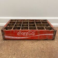 Vintage 1970 Coca-Cola Coke Wooden Soda Bottle Crate Wood Dividers Chattanooga, used for sale  Shipping to South Africa