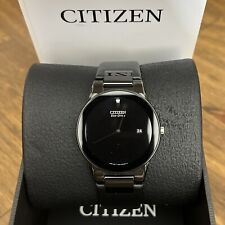 Used, CITIZEN Eco Drive AXIOM Black Leather Men's Watch - AU1065-07E   MSRP: $350 for sale  Shipping to South Africa