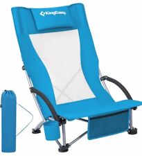 Silla de playa plegable KingCamp para adultos mochila ligera portátil con taza H segunda mano  Embacar hacia Mexico