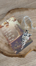 Personalised Arwen Evenstar Necklace w/ message in Elvish font Lord of the Ring, used for sale  Shipping to South Africa