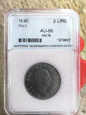 Moneta lire 1940 usato  Isola Del Liri