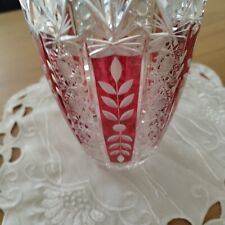 Kristallvase roten blätterran gebraucht kaufen  Weyhe