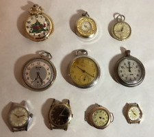 Lote de 10 relojes de colección de pulsera de bolsillo para hombre para piezas o reparación artesanías joyas segunda mano  Embacar hacia Argentina