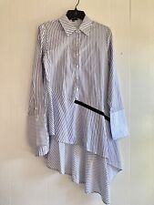 Used, Athena Marie Tunic Blouse Asymmetric Striped Lagenlook Garçonne Big Cuffs M for sale  Shipping to South Africa