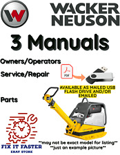 Wacker Neuson VPH70 Vibratório Placa de operadores Service Parts Manual PDF Usb comprar usado  Enviando para Brazil