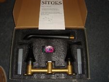 Used, Sitges Matte Black Bathroom Sink Faucet,  Double Handle Wall Mount ST-306 for sale  Shipping to South Africa