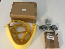 ABUSA 2 PACK METAL BRACKETS WITH YELLOW COATED CHAIN SWING NEW IN BOX for sale  Shipping to South Africa