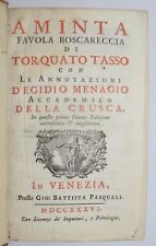 Aminta ediz. 1736 usato  Arezzo
