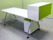 Vitra Ad Hoc Schreibtisch 180 x 80 cm in weiß mit Ablagebox seitlich gebraucht kaufen  Mainaschaff