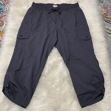 Used, L.L. Bean Women's Gray Pull On Capri Pants Womens Large Drawstring Hiking for sale  Shipping to South Africa