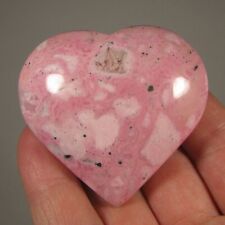 Pedra preciosa coração rodonita rosa 2,2" pedra preciosa polida palma - Peru comprar usado  Enviando para Brazil