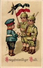 Postal voluntario de guerra Bubi, niños juegan soldados, uniforme... - 4221457 segunda mano  Embacar hacia Argentina