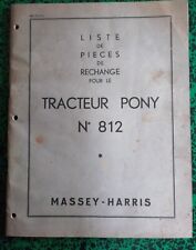 tracteur massey harris pony 812 d'occasion  Clerval