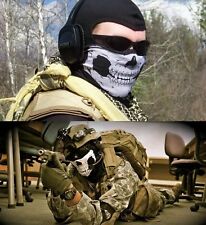 Máscara facial caveira capacete de pescoço aquecedor USAF Força Aérea USMC Marines NAVY SEAL Team comprar usado  Enviando para Brazil