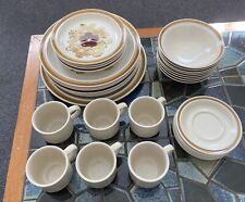 Vintage INTERNATIONAL CHINA Kilncraft “MOCHA” 31 Piece Mix Stoneware Dinner Set for sale  Shipping to South Africa
