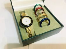 Relógio Moldura de mudança de Gucci Quartzo 6 Cores Ouro Quartz Relógio Vintage Feminino comprar usado  Enviando para Brazil