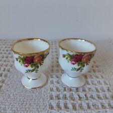 Vintage Royal Albert Old Country Roses Egg Cups x 2 Seconds for sale  Shipping to South Africa