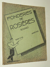 Catalogue fonderie rosieres d'occasion  Cluny