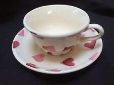 Rare Sweet Emma Bridgewater Miniature Pink Hearts Cup & Saucer Dolls for sale  WEDMORE