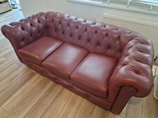 Leather chesterfield seater for sale  HAVANT