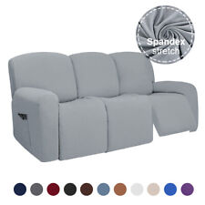 1/2/3 Seater Recliner Sofa Cover Stretch Reclining Couch Cover Elastic Slipcover for sale  Shipping to South Africa