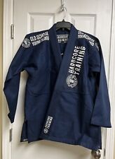 Uniforme de artes marciales ""Old School Young Blood Hardcore Training"" azul A2 algodón nuevo con etiquetas segunda mano  Embacar hacia Argentina