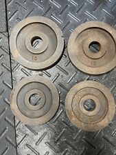 Vintage York Barbell Olympic 10, 5 lb Plates, 30 lbs Total Pair Set Weights for sale  Grover Hill