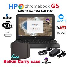 Notebook HP Chromebook 11 1.60GHz 4GB 16GB SSD 11.6 WEBCAM BLUETOOTH WIFI grátis BAG, usado comprar usado  Enviando para Brazil