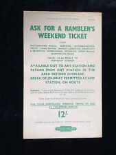 1959 railway handbill for sale  PETERBOROUGH