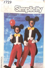 Fantasia de Mickey Mouse Simplicity padrão de costura 7729 meninos meninas tamanho 6-8 Disney comprar usado  Enviando para Brazil