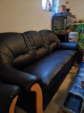 couch kunstleder schwarz gebraucht kaufen  Ansbach