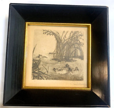 Used, Rudolf Pauschinger (1882-1957) Pencil Signed Duck Small/Miniature Etching-Listed for sale  Shipping to South Africa