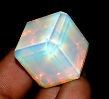 Natural Green Opal Cube Welo Australian 120.55 Ct Certified Untreated Gemstone, used for sale  Shipping to South Africa