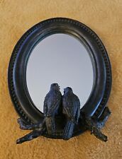 Usado, Espelho de pássaro criativo cooperativo espelho com moldura oval com pássaros estilo vintage novo 9" comprar usado  Enviando para Brazil
