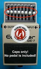 Pedal de efeitos de guitarra Boss GE-7 EQ equalizador conjunto de 8 tampas deslizantes de substituição comprar usado  Enviando para Brazil