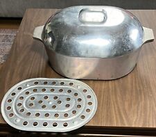 Vintage LARGE Foreverware Cast Aluminum Roaster + Trivet for sale  Shipping to South Africa