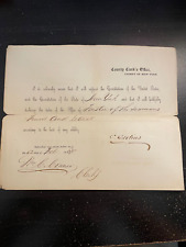 Clarkson Crolius Jr podpisany dokument Re Trustee of Seamans Fund; podpisany w 1868 roku na sprzedaż  Wysyłka do Poland