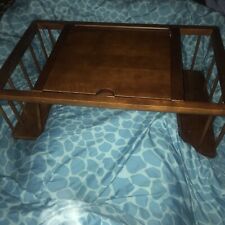 Tray Vintage solid oak breakfast  In Bed Serving Adjustable Table Top ,Computer, used for sale  Shipping to South Africa