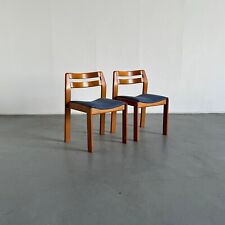 Par de elegantes sillas de comedor italianas de mediados de siglo modernas de madera lacada, década de 1960 segunda mano  Embacar hacia Argentina