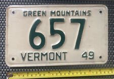 1949 vermont license for sale  The Plains