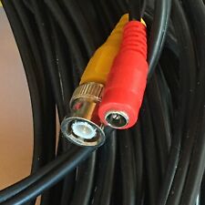 Used, 100ft BNC Siamese (with Power) RG59/Coax Security Camera Cable Male to Male for sale  Shipping to South Africa