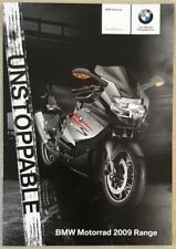 BMW 2009 MOTORCYCLE RANGE Sales Brochure 2009 G450X K1300GT F800R K1300R S1000RR for sale  Shipping to South Africa