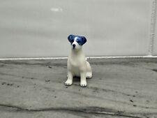 Estatueta miniatura de cerâmica para cachorro Jack Russell Terrier azul pintada à mão animal 1 peça, usado comprar usado  Enviando para Brazil