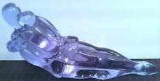 Used, Signed Andrea Tagliapietra Murano Art Glass "Lying Lovers" Sculpture Purple  for sale  Shipping to South Africa